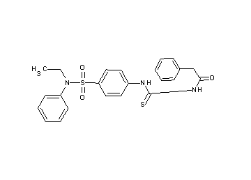 N-{[(4-{[ethyl(phenyl)amino]sulfonyl}phenyl)amino]carbonothioyl}-2-phenylacetamide