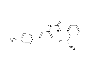 2-[({[3-(4-methylphenyl)acryloyl]amino}carbonothioyl)amino]benzamide