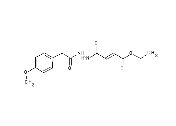 ethyl 4-{2-[(4-methoxyphenyl)acetyl]hydrazino}-4-oxo-2-butenoate