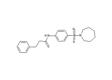 N-[4-(1-azepanylsulfonyl)phenyl]-3-phenylpropanamide