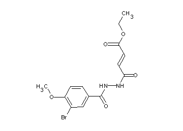 ethyl 4-[2-(3-bromo-4-methoxybenzoyl)hydrazino]-4-oxo-2-butenoate