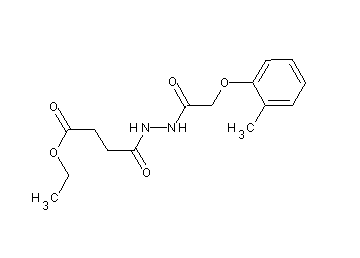 ethyl 4-{2-[(2-methylphenoxy)acetyl]hydrazino}-4-oxobutanoate