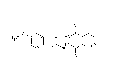 2-({2-[(4-methoxyphenyl)acetyl]hydrazino}carbonyl)benzoic acid