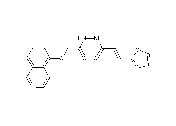 3-(2-furyl)-N'-[(1-naphthyloxy)acetyl]acrylohydrazide