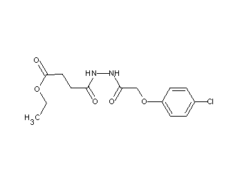 ethyl 4-{2-[(4-chlorophenoxy)acetyl]hydrazino}-4-oxobutanoate