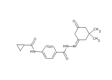 N-(4-{[2-(3,3-dimethyl-5-oxocyclohexylidene)hydrazino]carbonyl}phenyl)cyclopropanecarboxamide