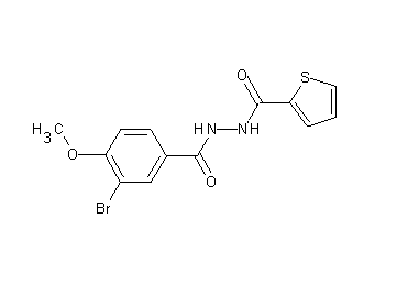N'-(3-bromo-4-methoxybenzoyl)-2-thiophenecarbohydrazide