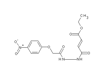 ethyl 4-{2-[(4-nitrophenoxy)acetyl]hydrazino}-4-oxo-2-butenoate