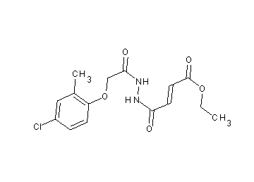 ethyl 4-{2-[(4-chloro-2-methylphenoxy)acetyl]hydrazino}-4-oxo-2-butenoate