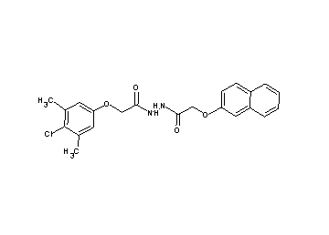 2-(4-chloro-3,5-dimethylphenoxy)-N'-[(2-naphthyloxy)acetyl]acetohydrazide
