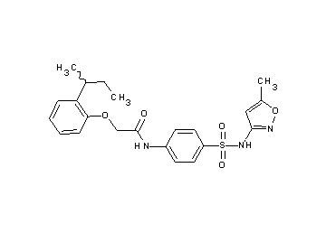 2-(2-sec-butylphenoxy)-N-(4-{[(5-methyl-3-isoxazolyl)amino]sulfonyl}phenyl)acetamide