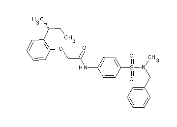 N-(4-{[benzyl(methyl)amino]sulfonyl}phenyl)-2-(2-sec-butylphenoxy)acetamide