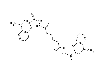 N'1,N'6-bis[(2-isopropylphenoxy)acetyl]hexanedihydrazide