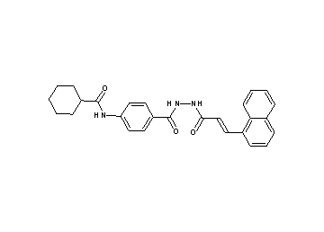 N-[4-({2-[3-(1-naphthyl)acryloyl]hydrazino}carbonyl)phenyl]cyclohexanecarboxamide