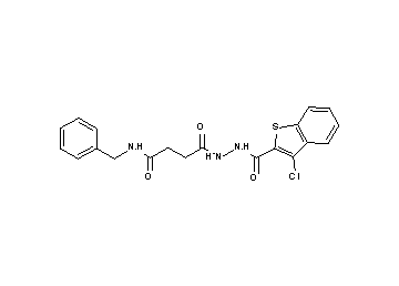N-benzyl-4-{2-[(3-chloro-1-benzothien-2-yl)carbonyl]hydrazino}-4-oxobutanamide