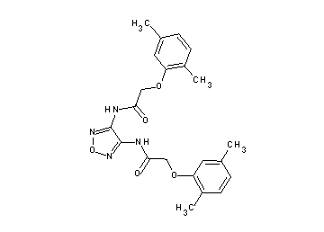 N,N'-1,2,5-oxadiazole-3,4-diylbis[2-(2,5-dimethylphenoxy)acetamide]