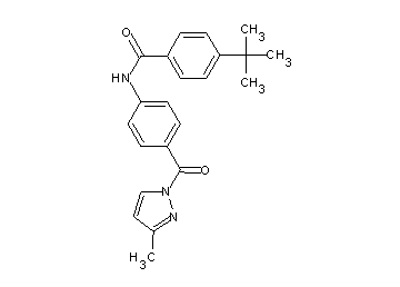 4-tert-butyl-N-{4-[(3-methyl-1H-pyrazol-1-yl)carbonyl]phenyl}benzamide