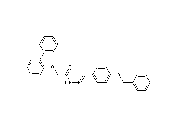 N'-[4-(benzyloxy)benzylidene]-2-(2-biphenylyloxy)acetohydrazide - Click Image to Close