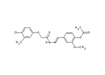4-{2-[(4-chloro-3-methylphenoxy)acetyl]carbonohydrazonoyl}-2-methoxyphenyl acetate