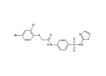 2-(4-bromo-2-chlorophenoxy)-N-{4-[(1,3-thiazol-2-ylamino)sulfonyl]phenyl}acetamide