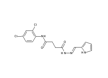N-(2,4-dichlorophenyl)-4-oxo-4-[2-(1H-pyrrol-2-ylmethylene)hydrazino]butanamide