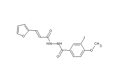 N'-[3-(2-furyl)acryloyl]-3-iodo-4-methoxybenzohydrazide