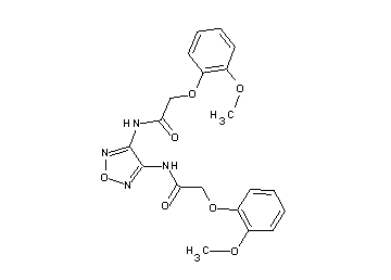N,N'-1,2,5-oxadiazole-3,4-diylbis[2-(2-methoxyphenoxy)acetamide]