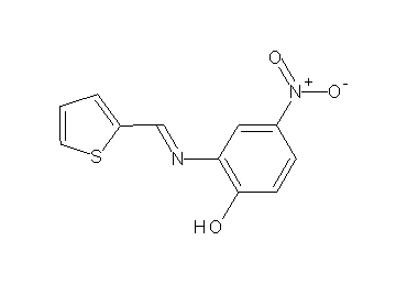 4-nitro-2-[(2-thienylmethylene)amino]phenol