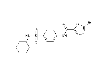 5-bromo-N-{4-[(cyclohexylamino)sulfonyl]phenyl}-2-furamide