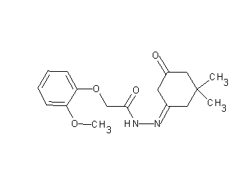 N'-(3,3-dimethyl-5-oxocyclohexylidene)-2-(2-methoxyphenoxy)acetohydrazide