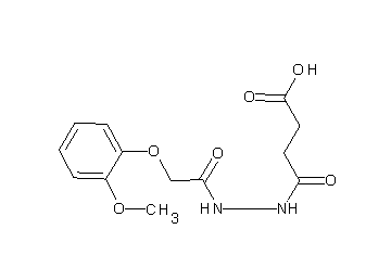4-{2-[(2-methoxyphenoxy)acetyl]hydrazino}-4-oxobutanoic acid