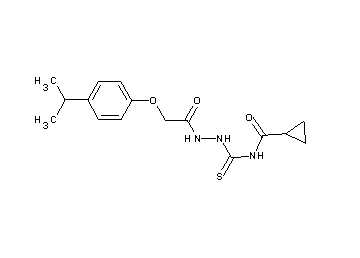 N-({2-[(4-isopropylphenoxy)acetyl]hydrazino}carbonothioyl)cyclopropanecarboxamide