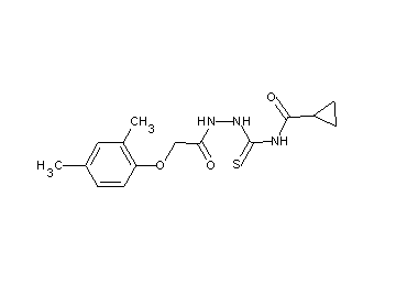 N-({2-[(2,4-dimethylphenoxy)acetyl]hydrazino}carbonothioyl)cyclopropanecarboxamide