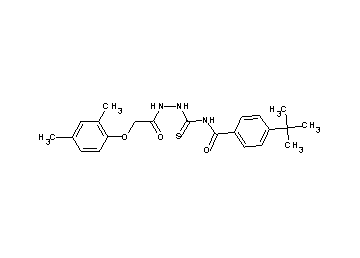 4-tert-butyl-N-({2-[(2,4-dimethylphenoxy)acetyl]hydrazino}carbonothioyl)benzamide