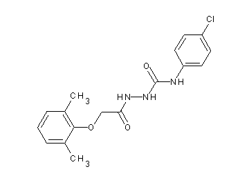 N-(4-chlorophenyl)-2-[(2,6-dimethylphenoxy)acetyl]hydrazinecarboxamide