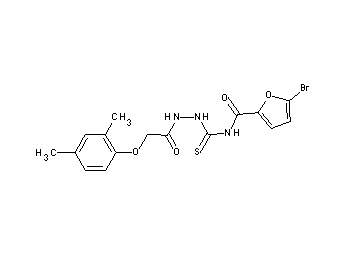 5-bromo-N-({2-[(2,4-dimethylphenoxy)acetyl]hydrazino}carbonothioyl)-2-furamide