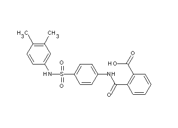 2-{[(4-{[(3,4-dimethylphenyl)amino]sulfonyl}phenyl)amino]carbonyl}benzoic acid