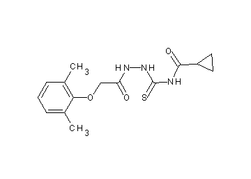 N-({2-[(2,6-dimethylphenoxy)acetyl]hydrazino}carbonothioyl)cyclopropanecarboxamide