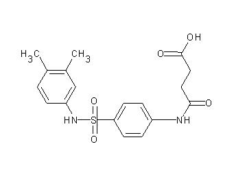 4-[(4-{[(3,4-dimethylphenyl)amino]sulfonyl}phenyl)amino]-4-oxobutanoic acid