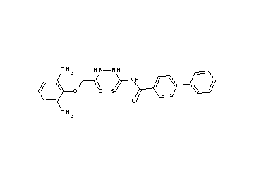 N-({2-[(2,6-dimethylphenoxy)acetyl]hydrazino}carbonothioyl)-4-biphenylcarboxamide