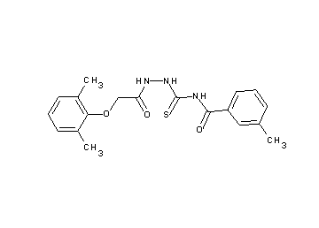 N-({2-[(2,6-dimethylphenoxy)acetyl]hydrazino}carbonothioyl)-3-methylbenzamide