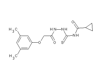 N-({2-[(3,5-dimethylphenoxy)acetyl]hydrazino}carbonothioyl)cyclopropanecarboxamide