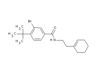 3-bromo-4-tert-butyl-N-[2-(1-cyclohexen-1-yl)ethyl]benzamide