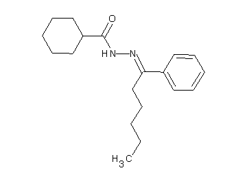 N'-(1-phenylhexylidene)cyclohexanecarbohydrazide