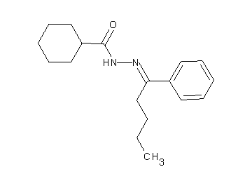 N'-(1-phenylpentylidene)cyclohexanecarbohydrazide