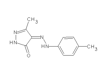 5-methyl-4-[(4-methylphenyl)hydrazono]-2,4-dihydro-3H-pyrazol-3-one