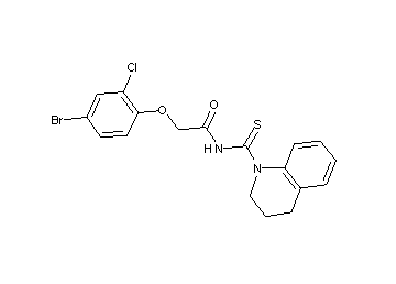 2-(4-bromo-2-chlorophenoxy)-N-(3,4-dihydro-1(2H)-quinolinylcarbonothioyl)acetamide