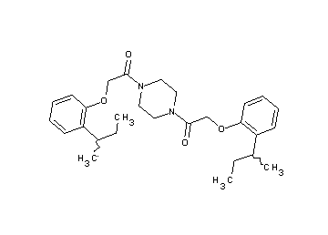 1,4-bis[(2-sec-butylphenoxy)acetyl]piperazine