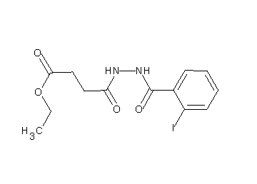 ethyl 4-[2-(2-iodobenzoyl)hydrazino]-4-oxobutanoate