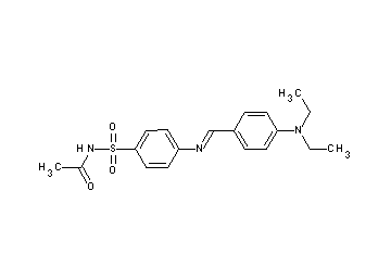 N-[(4-{[4-(diethylamino)benzylidene]amino}phenyl)sulfonyl]acetamide
